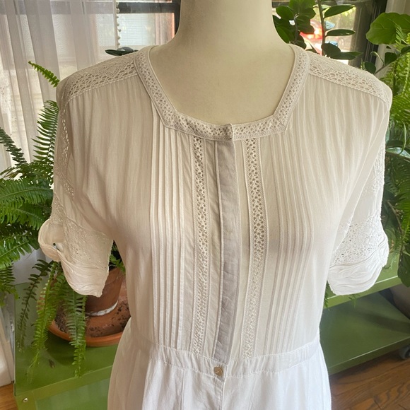 LoveShackFancy Edie Cotton Maxi Dress- White - Picture 5 of 11